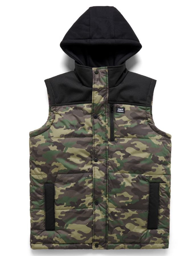 Hard Yakka, Camo Puffer Vest, Y19532 - Camouflage (Size: M)