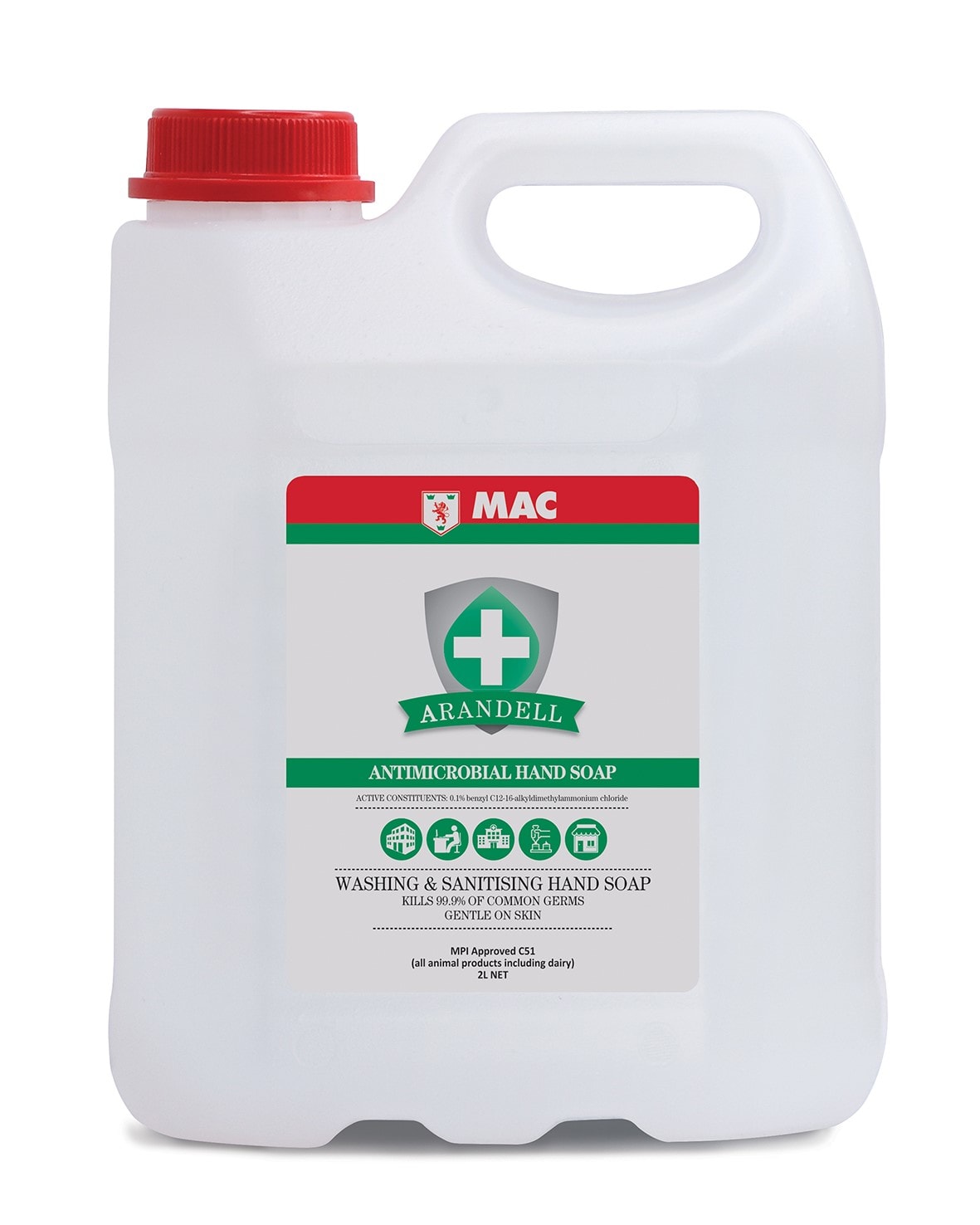 MAC Arandell Antimicrobial Hand Soap 2L (Each)
