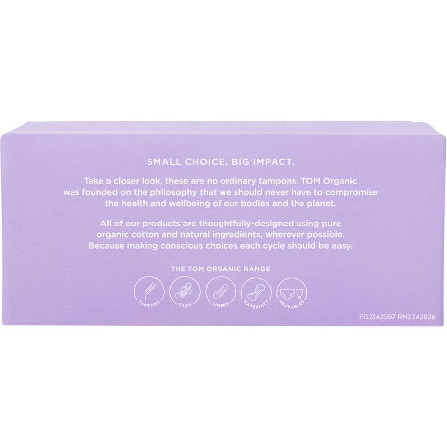Tom Organic Super Tampons  16pack