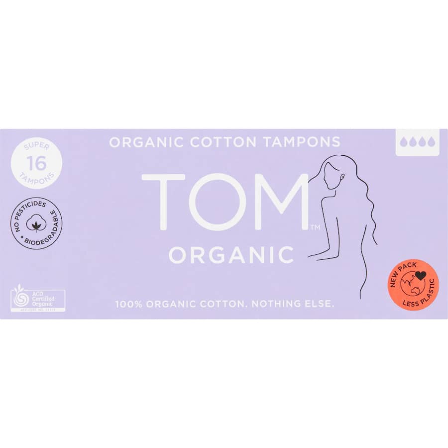 Tom Organic Super Tampons  16pack