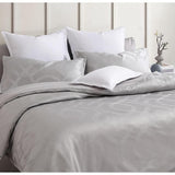 Platinum Seville Metallic Jacquard European Pillowcase | Silver