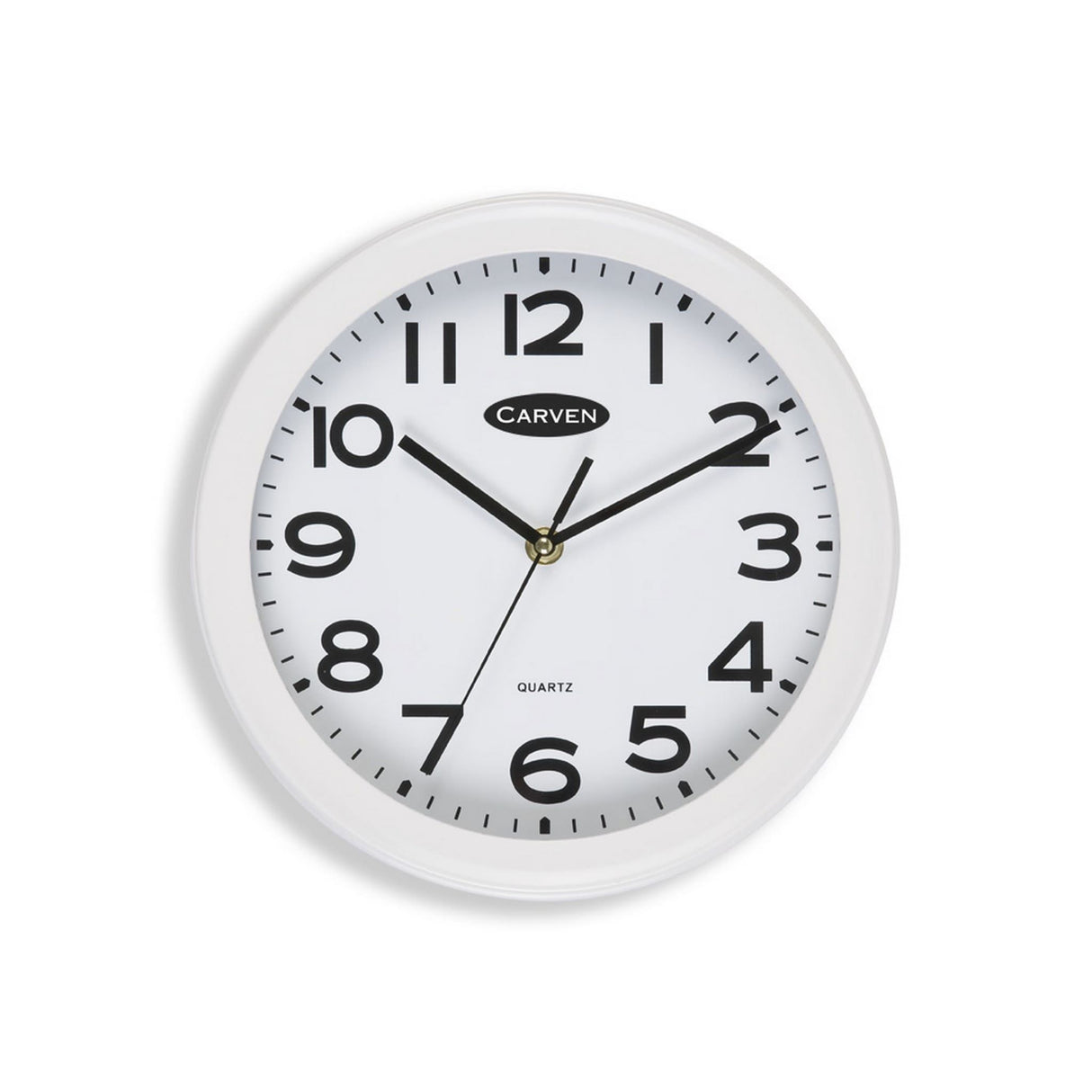 Carven Clock 250mm White Frame (Each)