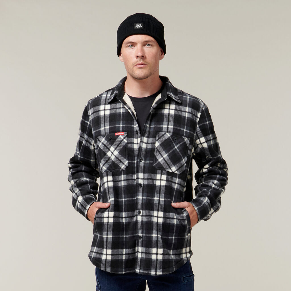 Sherpa Jacket with Free Beanie - Tornado (Size: XL)