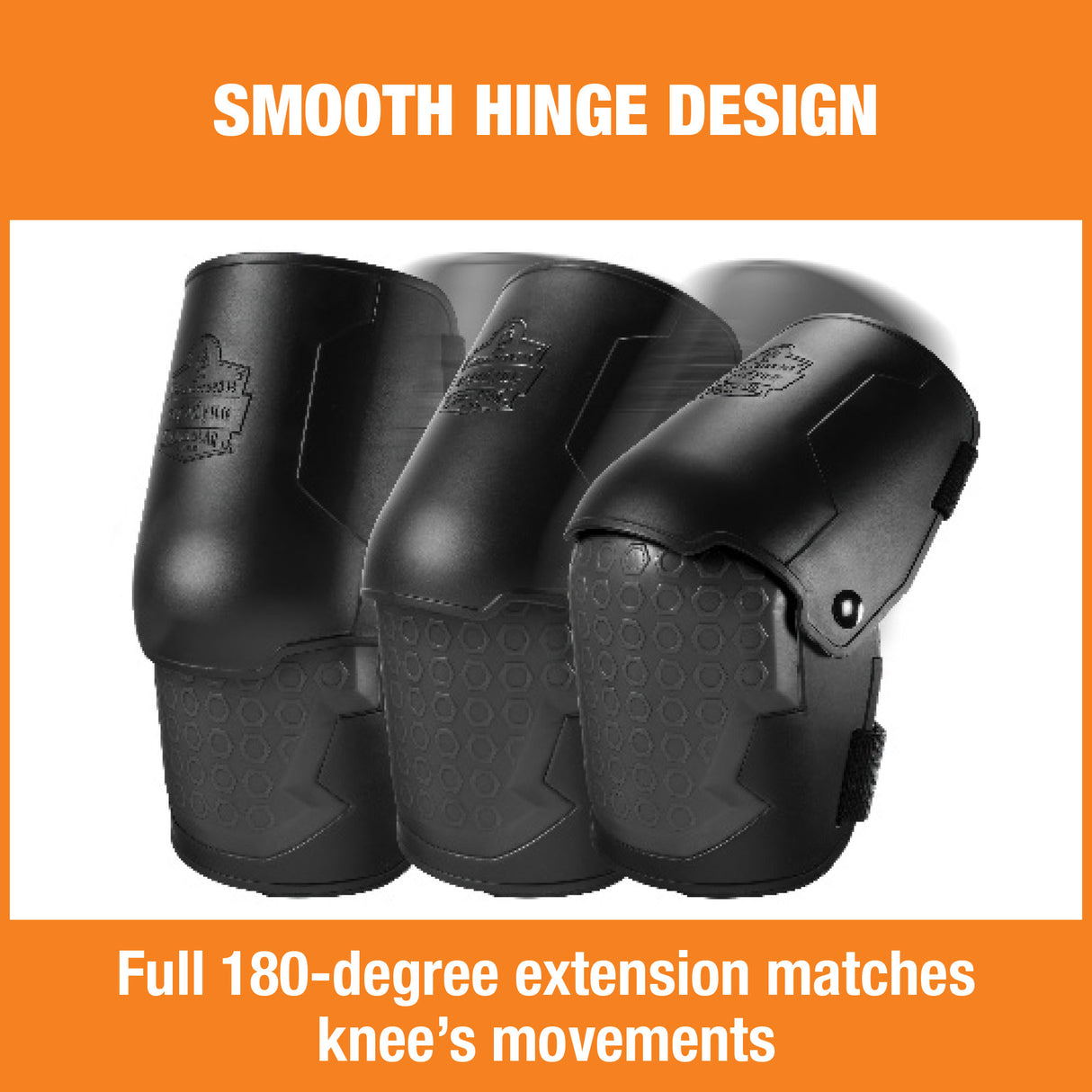 ProFlex 360 Rubber Cap Knee Pads Black (Pair)