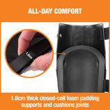 ProFlex 360 Rubber Cap Knee Pads Black (Pair)