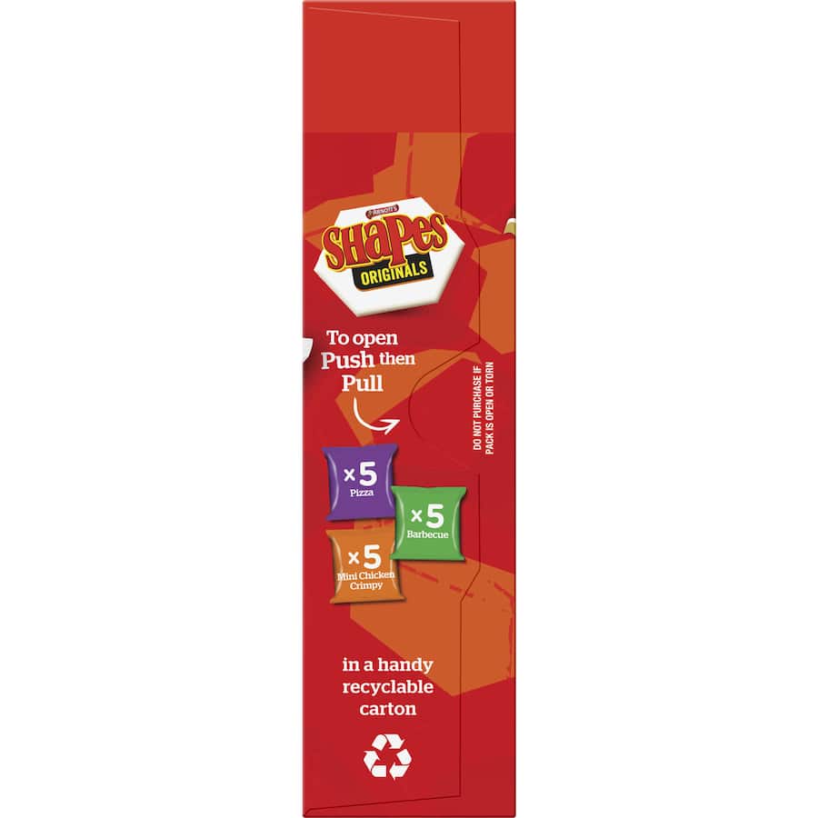 Arnotts Shapes Sensations Crackers Multipack Variety 375g 15pack