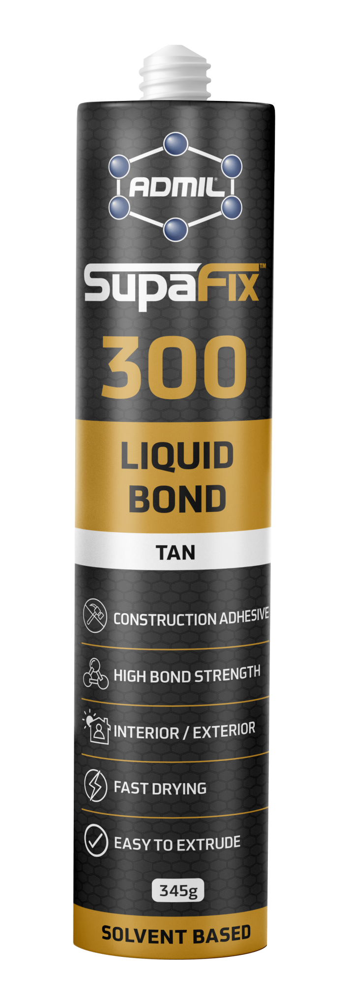 Admil SupaFix 300 Liquid Bond Tan 345g