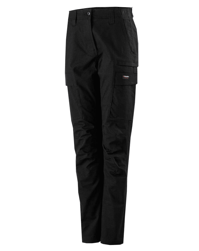 KingGee, Women's Workcool Pro Pant, K43012-Curved fit (Pair) - Black - Size: 22
