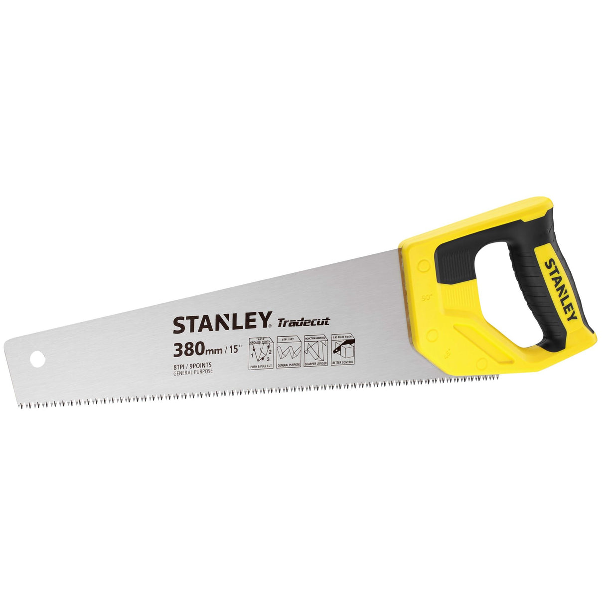 Stanley Tradecut Handsaw 8TPI 15"/380mm