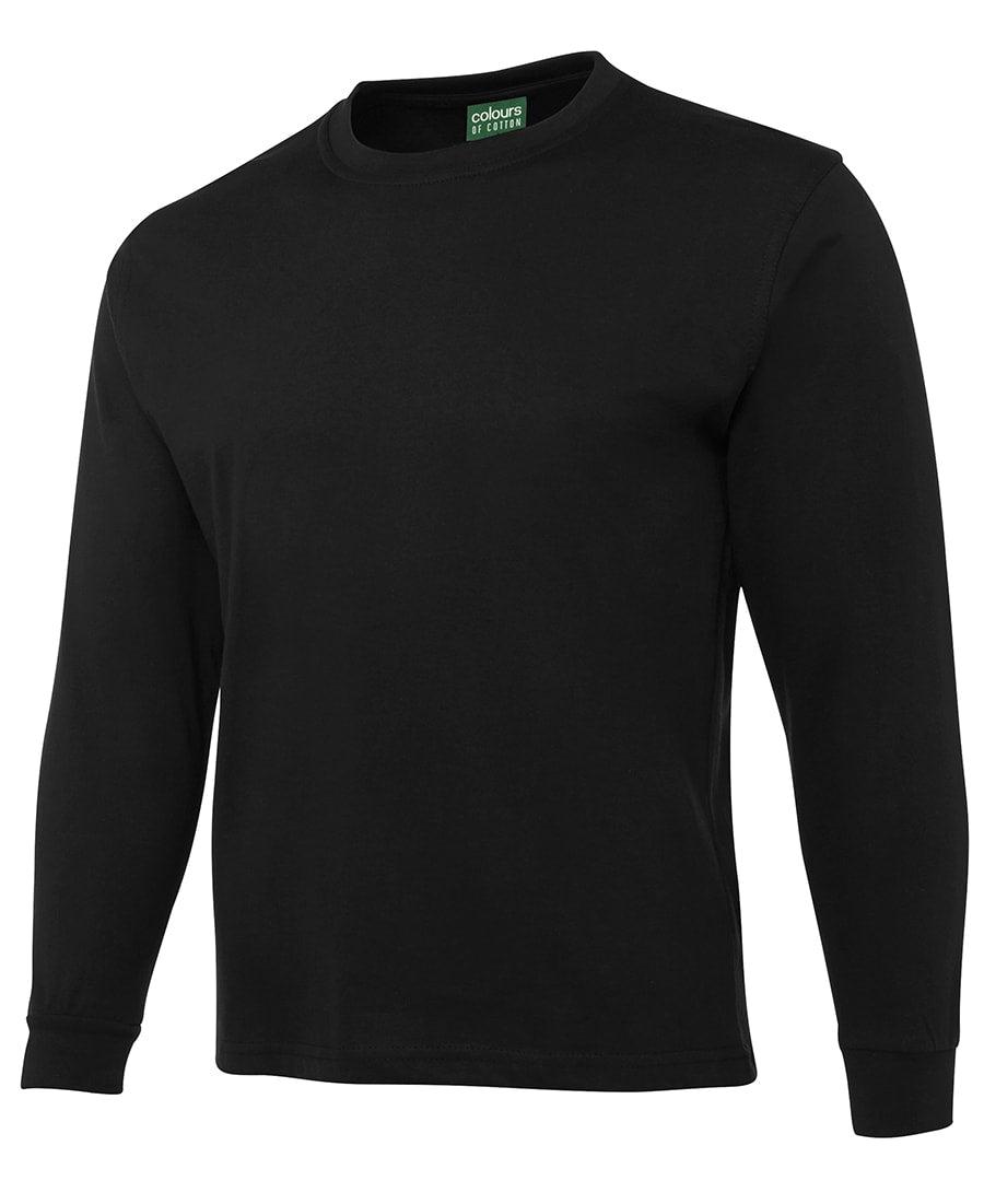 JB's Wear, Cotton Long Sleeve T-Shirt, 1LS - Black (Size: S)