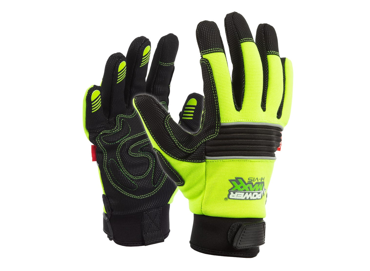 Powermaxx Hi-Vis Tough Premium Leather Rigger (Pair) - Standard - 11