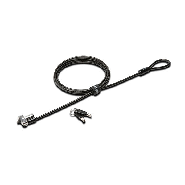 Kensington N17 Lock for Dell devices, featuring a strong carbon steel cable and unique lock engagement for enhanced security.