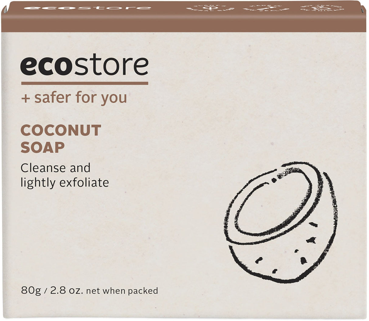 Ecostore Coconut Soap Bar 80g (Each)