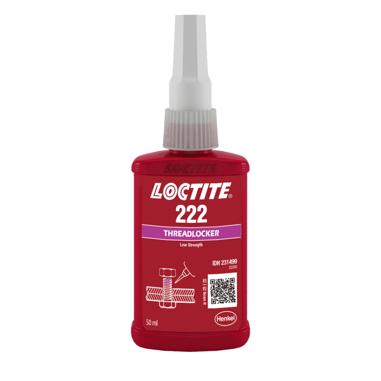 LOCTITE 222 Threadlocker Low Strength 50ml