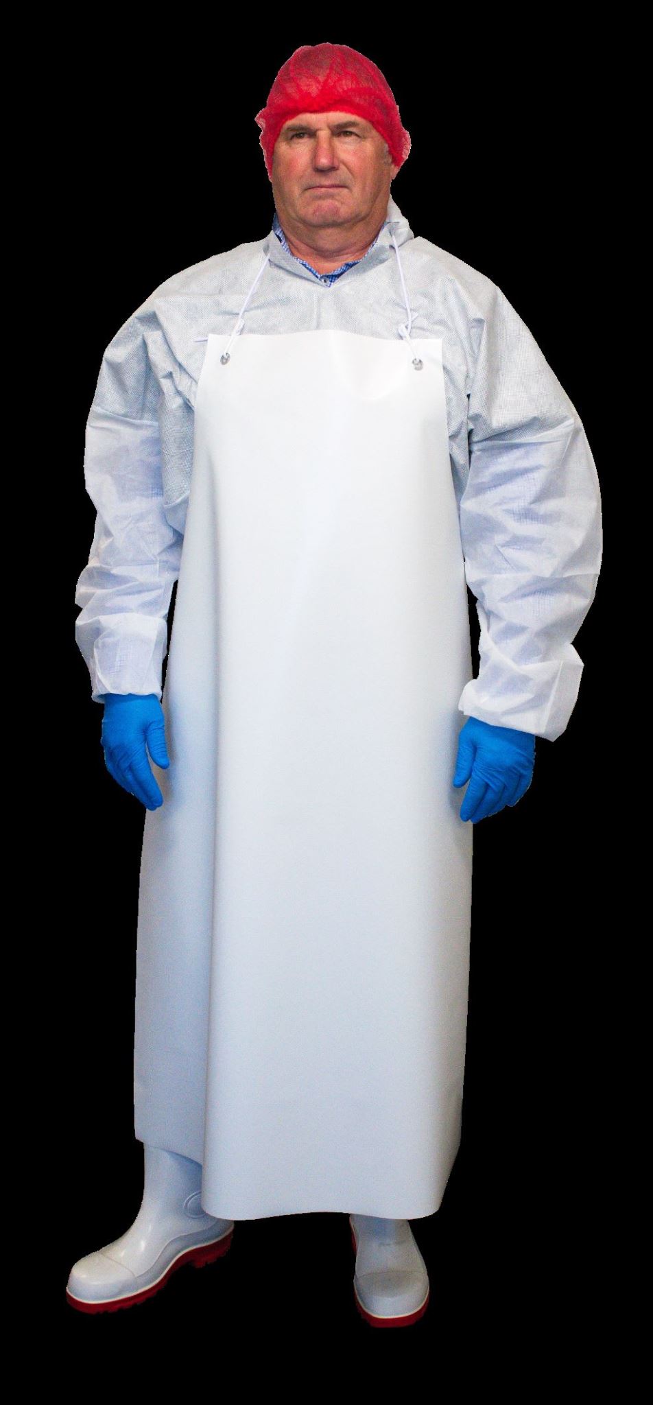 PVC Apron with Hooks and Ties 900x1350mm (Each) - Green