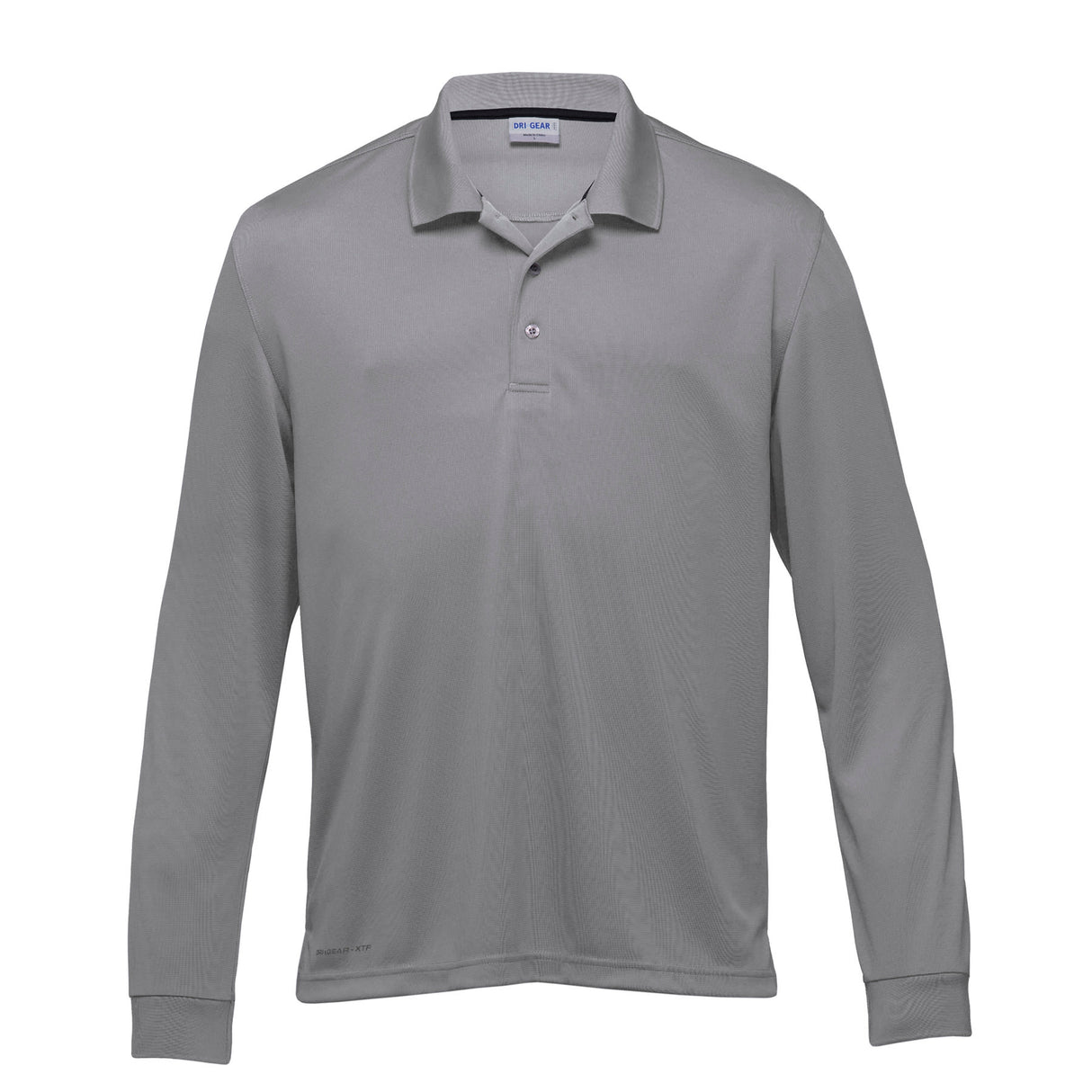 BMV, Dri Gear Long Sleeve Axis Polo, DGLAXP - ALUMINIUM (Size: M)