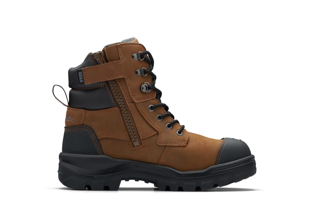Blundstone 8066 Rotoflex Zip Sided Safety Boots - Saddle (Size: 06)