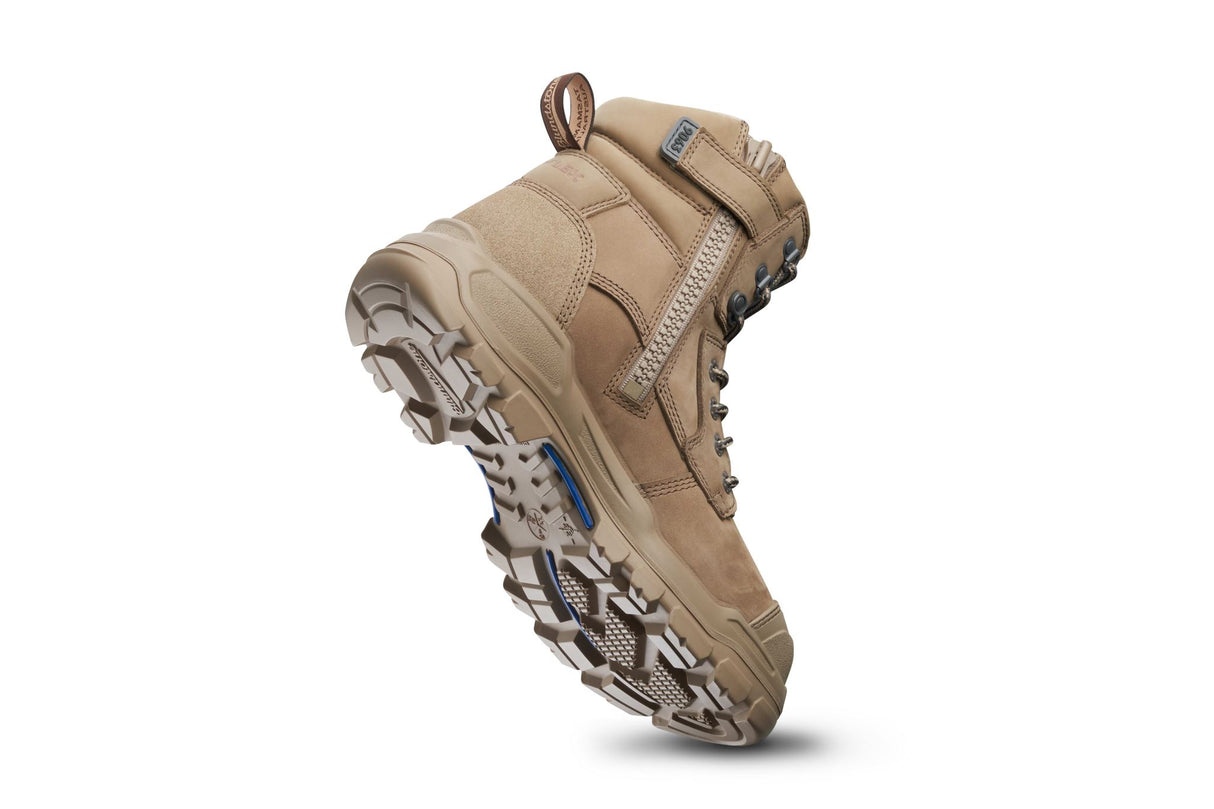 Blundstone 9063 Rotoflex Zip Sided Safety Boots - Stone (Size: 04)