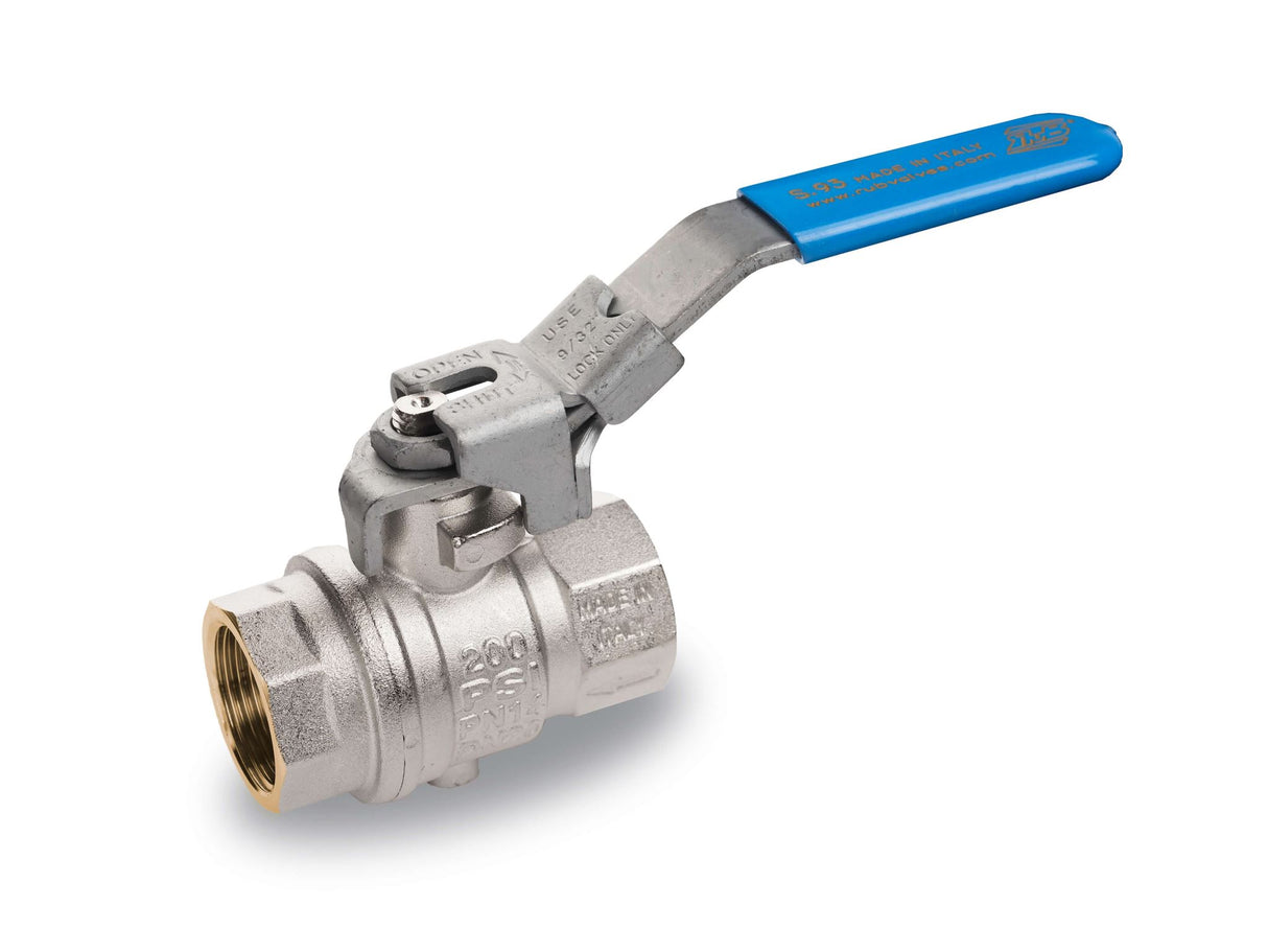 RuB s.93 Brass Ball Valve with Downstream Exhaust 15mm BSPP