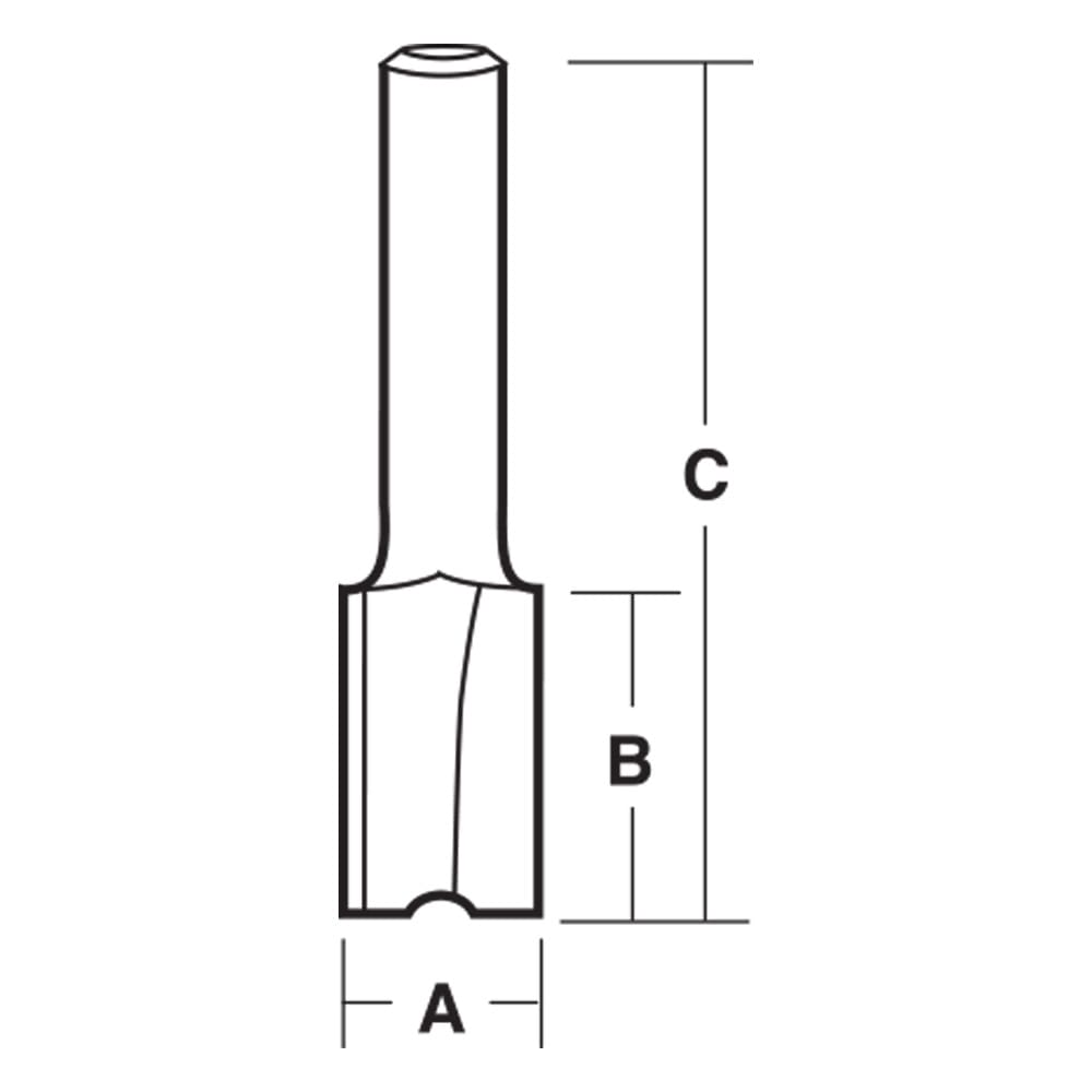 Carbitool Straight Bit Carbide Tipped 20mm