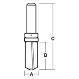 Carbitool Trim Bit Shear Flush 1/2"