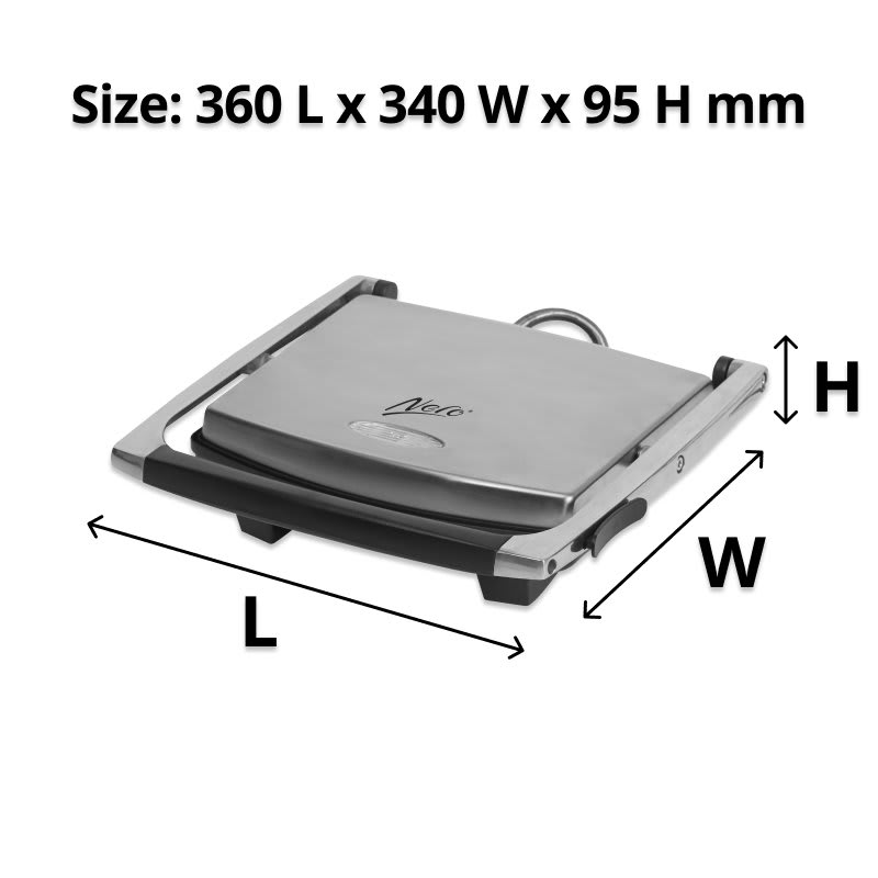 Nero 4 Slice Stainless Steel Sandwich Press