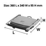 Nero 4 Slice Stainless Steel Sandwich Press