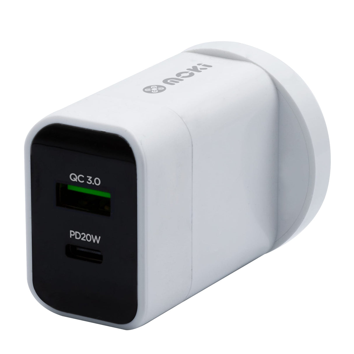 Moki Wall Charger PD Type-C 20W + USB QC 3.0 (Each)
