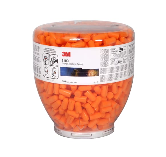 3M, 1100-BT Earplug Refill Bottle, 500 pair (Each)