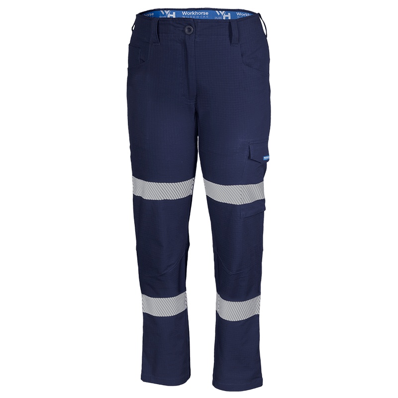 Workhorse, Women's Stretch Ripstop Pant, WPA037 - Navy (Size: 18)