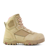 Bata Avenger Sand Women's Zip sided Safety Boot - Sand (Size: 10)
