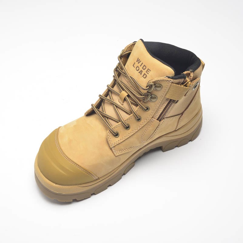 Paraflex, 690WZ Extra Wide Zip Sided Safety Boot - Wheat - 12