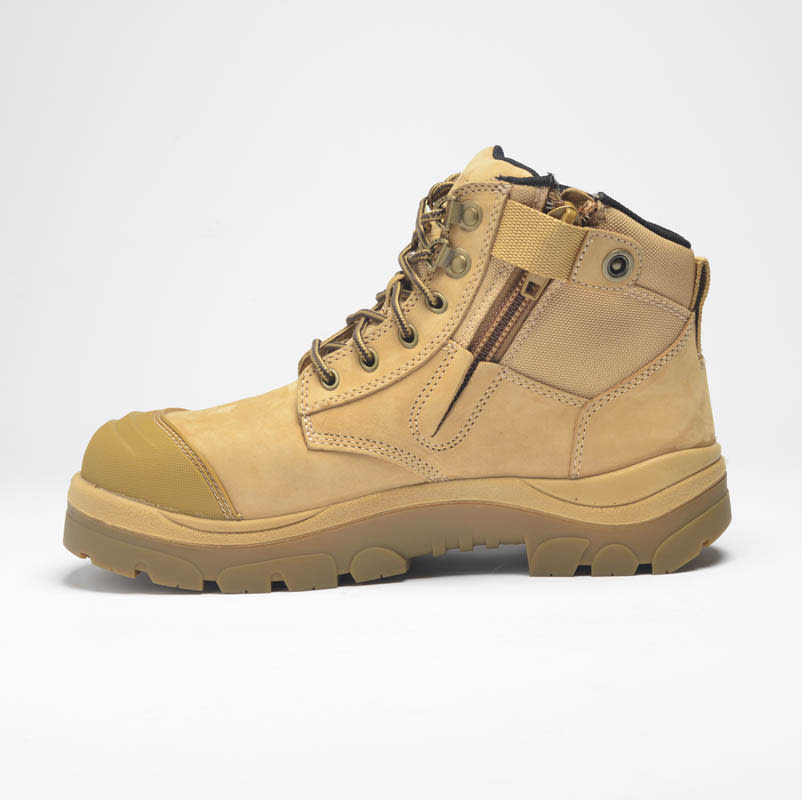 Paraflex, 690WZ Extra Wide Zip Sided Safety Boot - Wheat - 12
