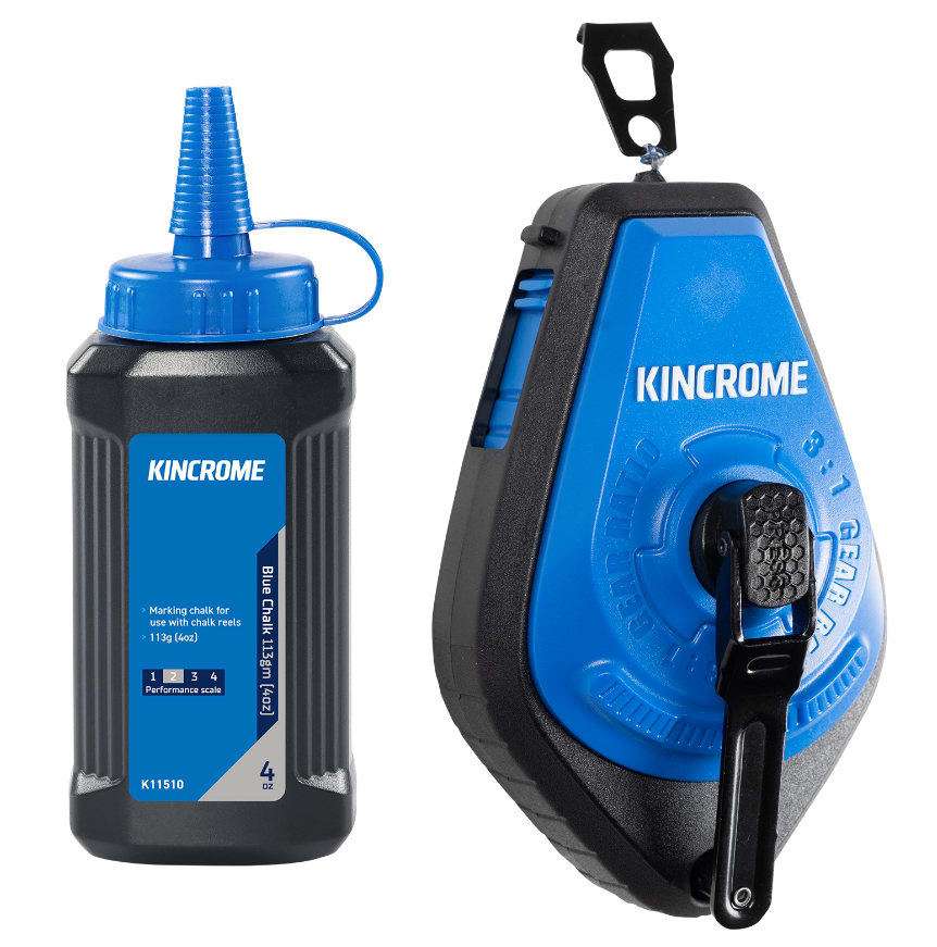 Kincrome 3:1 Chalk Reel Plastic with Chalk