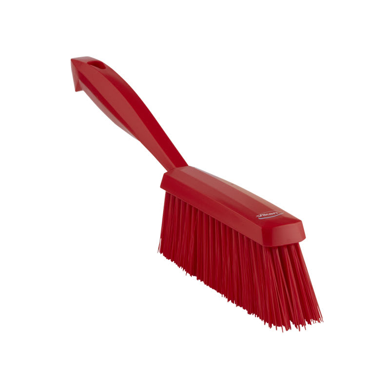 Vikan Hand Bannister Brush, Medium Bristle 330mm - Red