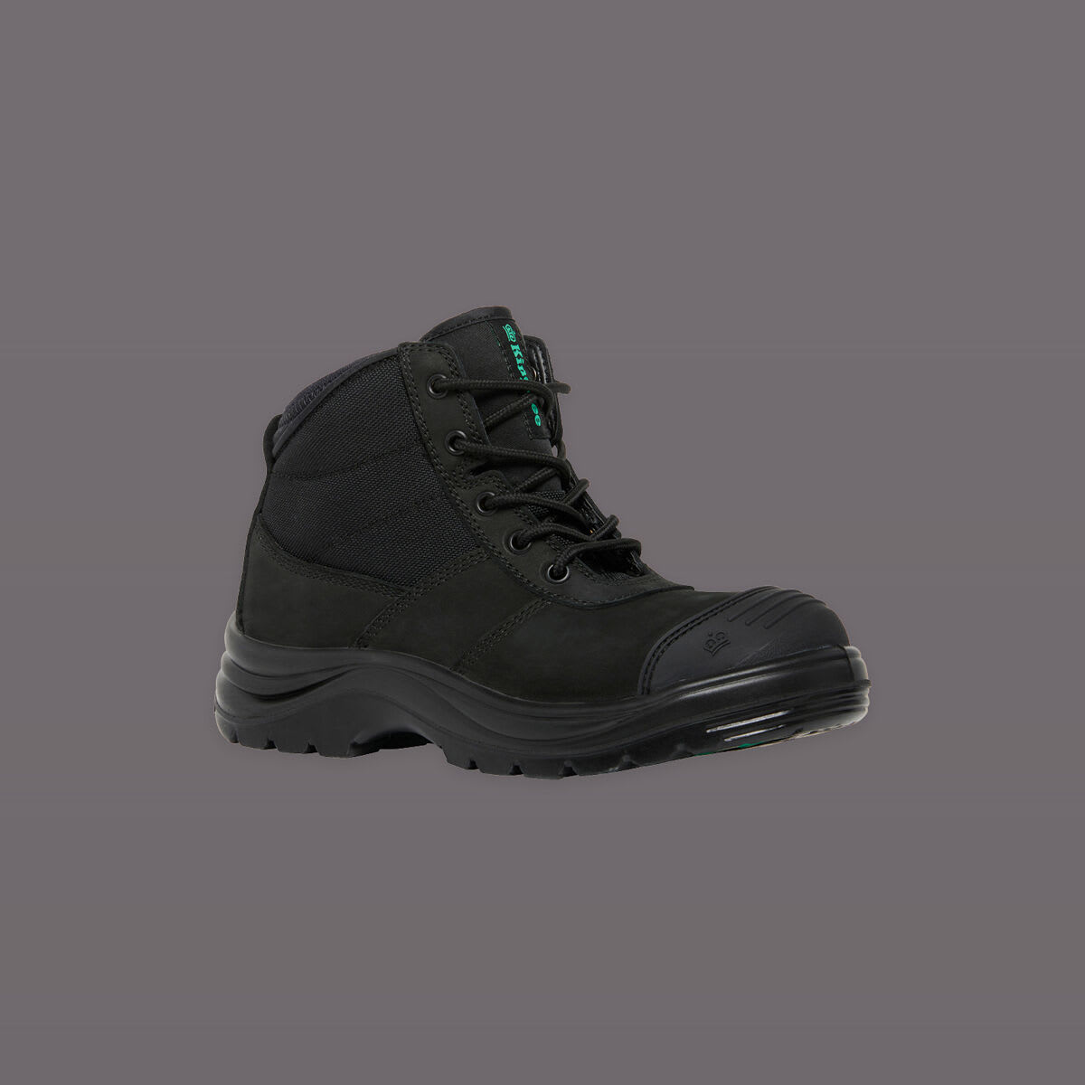 King Gee,K26490 Tradie Zip Sided Safety Boot - Black - 06