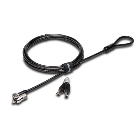 Kensington Microsaver 2.0 Keyed Laptop Lock with 10mm lock head and durable carbon steel cable for enhanced security.