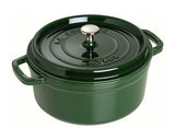 Round-Cocotte-24cm-Basil-Green-Staub