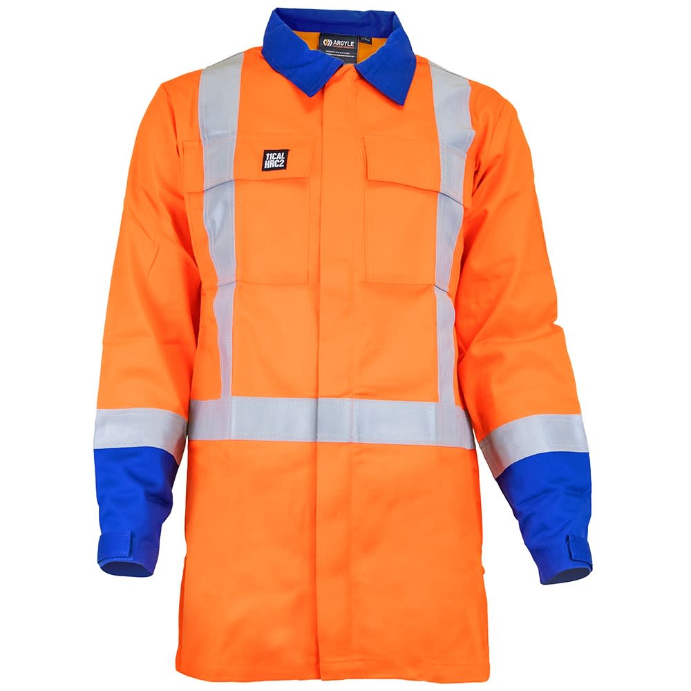 Arcguard, 11cal FR TTMC-W17 X-Back Jacket - Royal/Orange (Size: L)