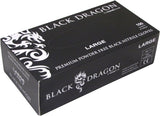 Black Dragon Nitrile Gloves Powder Free Black S-2XL (Pack of 100) - Standard - M