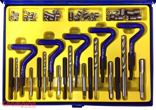 Champion SS Metric Thread Repair Kit M5 - M12 70 Piece