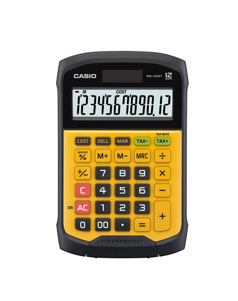 Casio Yellow & Black Water & Dust Proof (Each)