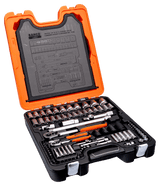 Bahco Square Drive Socket Set 1/4" and 1/2" 108 Piece