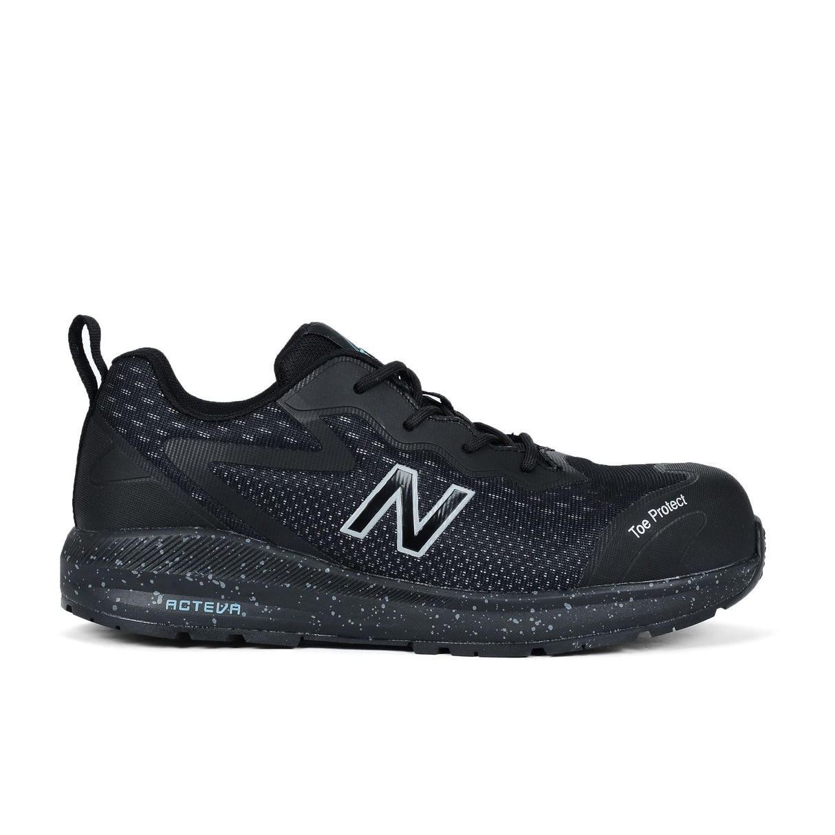 New Balance, Logic Women's Safety Shoe - BLACK/AQUA - 06
