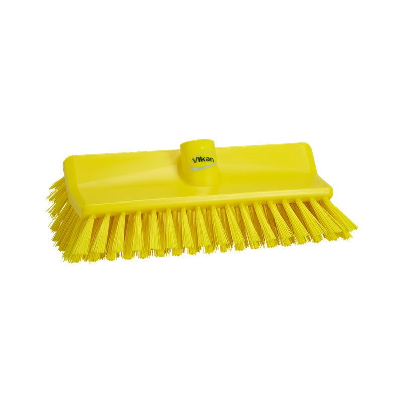 Vikan High-Lo Stiff Bristle Brush Yellow 265mm (Each)