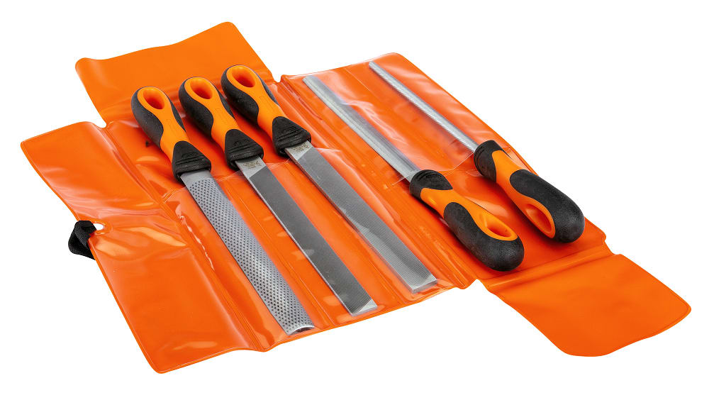 Bahco Ergo File Set with Cabinet Rasp Second Cut 200mm Pack of 5 (Set)