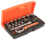 Bahco 25 Piece 1/4in Socket Set