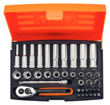 Bahco 37 Piece 1/4in Socket Set