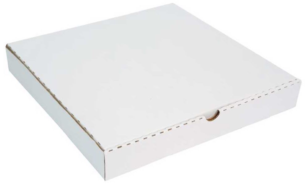 12" Pizza Box Corruboard White Outer 310 x 310 x 45mm 50 (Bundle)