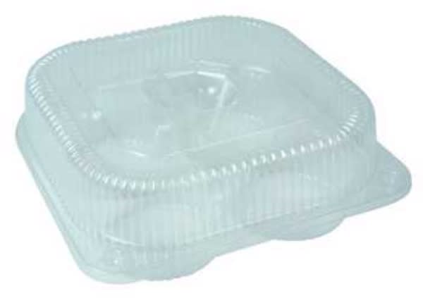 Plix BC9 Bakery Clam 4 Muffin 200x200x70mm 100 (Case)